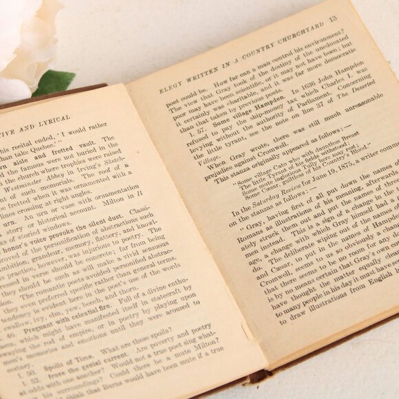 Vintage 1910s Book,"Poems, Narrative and Lyrical, Required for College Entrance" - Picture 7 of 10